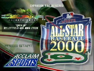 All-Star Baseball 2000 (USA) - Title Screen