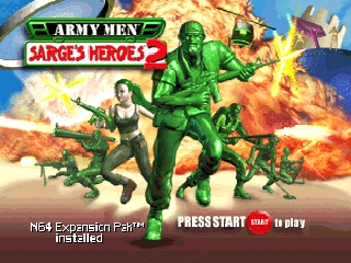 Army Men - Sarge's Heroes 2 (USA) - Title Screen