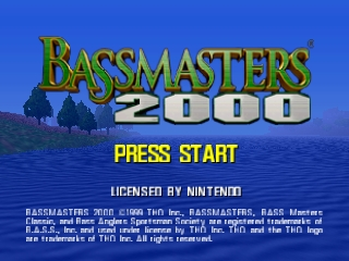 Bassmasters 2000 (USA) - Title Screen