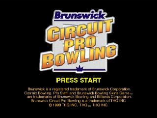 Brunswick Circuit Pro Bowling (USA) - Title Screen