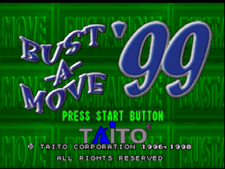 Bust-A-Move '99 (USA) - Title Screen