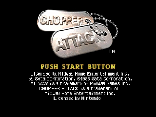 Chopper Attack (USA) - Title Screen