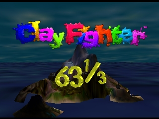 Clay Fighter 63 1-3 (USA) - Title Screen