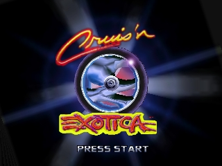 Cruis'n Exotica (USA) - Title Screen