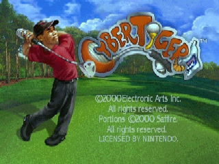 CyberTiger (USA) - Title Screen