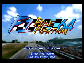 F1 Pole Position 64 (USA) (En,Fr,De) - Title Screen