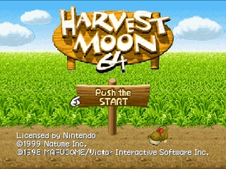 Harvest Moon 64 (USA) - Title Screen