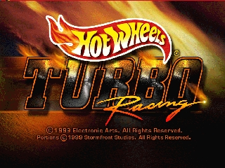 Hot Wheels - Turbo Racing (USA) - Title Screen