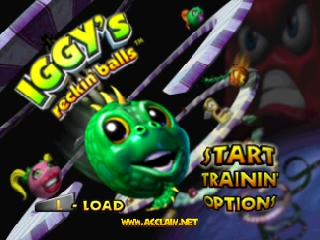 Iggy's Reckin' Balls (USA) - Title Screen