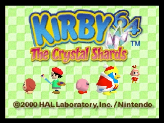 Kirby 64 - The Crystal Shards (USA) - Title Screen