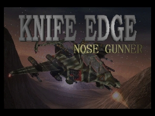 Knife Edge - Nose Gunner (USA) - Title Screen