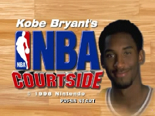 Kobe Bryant in NBA Courtside (USA) - Title Screen
