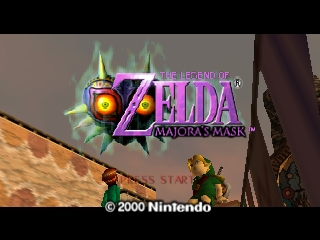 Legend of Zelda, The - Majora's Mask (USA) - Title Screen