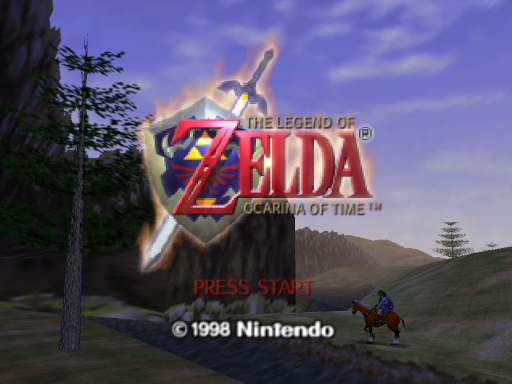 Legend of Zelda, The - Ocarina of Time (USA) (Rev 2) - Title Screen