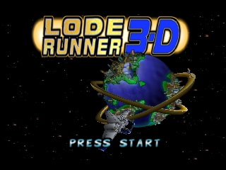 Lode Runner 3-D (USA) - Title Screen