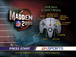 Madden NFL 2000 (USA) - Title Screen