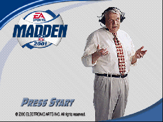 Madden NFL 2001 (USA) - Title Screen