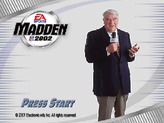 Madden NFL 2002 (USA) - Title Screen