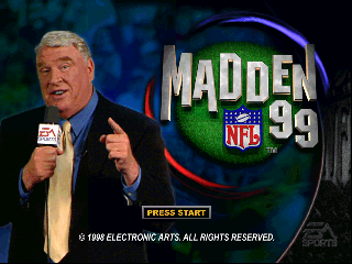 Madden NFL 99 (USA) (Rev 1) - Title Screen