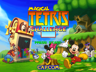Magical Tetris Challenge (USA) - Title Screen