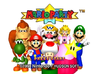 Mario Party (USA) - Title Screen