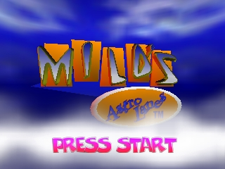 Milo's Astro Lanes (USA) - Title Screen