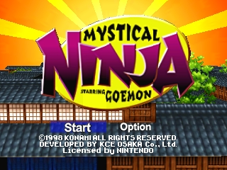 Mystical Ninja Starring Goemon (USA) - Title Screen