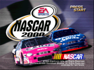 NASCAR 2000 (USA) - Title Screen