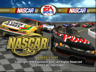 NASCAR 99 (USA) - Title Screen