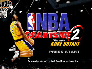 NBA Courtside 2 featuring Kobe Bryant (USA) - Title Screen