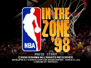 NBA in the Zone '98 (USA) - Title Screen