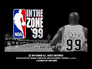 NBA in the Zone '99 (USA) - Title Screen