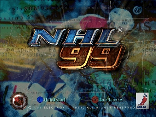 NHL 99 (USA) - Title Screen