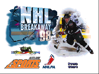 NHL Breakaway 98 (USA) - Title Screen