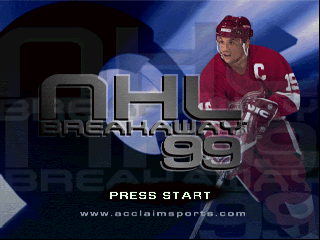 NHL Breakaway 99 (USA) - Title Screen