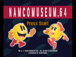 Namco Museum 64 (USA) - Title Screen