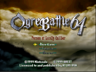Ogre Battle 64 - Person of Lordly Caliber (USA) (Rev 1) - Title Screen