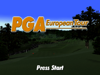 PGA European Tour (USA) - Title Screen