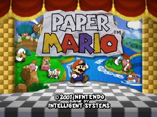Paper Mario (USA) - Title Screen