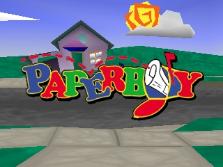 Paperboy (USA) - Title Screen