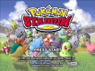 Pokemon Stadium 2 (USA) - Title Screen