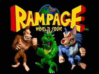 Rampage - World Tour (USA) - Title Screen