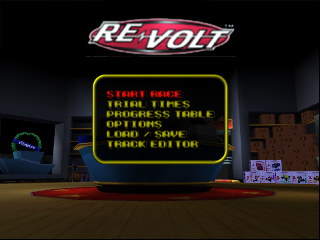 Re-Volt (USA) - Title Screen