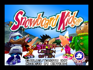 Snowboard Kids (USA) - Title Screen