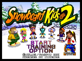 Snowboard Kids 2 (USA) - Title Screen