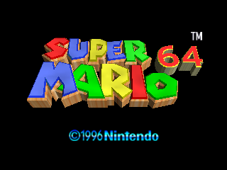 Super Mario 64 (USA) - Title Screen