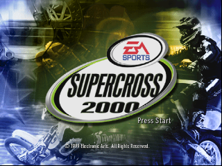 Supercross 2000 (USA) - Title Screen