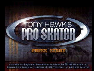 Tony Hawk's Pro Skater (USA) (Rev 1) - Title Screen