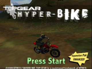 Top Gear Hyper-Bike (USA) - Title Screen