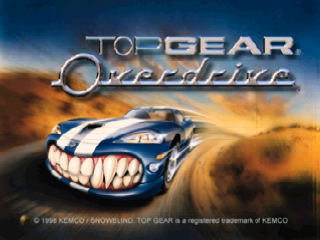 Top Gear Overdrive (USA) - Title Screen